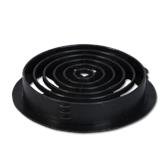 Circular Soffit Vent Black