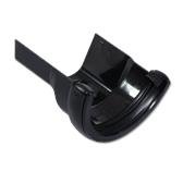 Half-Round Cast Iron Ogee LH Gutter Adptr (Black)