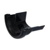 Half-Round Cast Iron Ogee RH Gutter Adptr (Black)