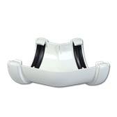Half-Round Gutter Angle 135 Deg (White)