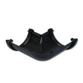 Half-Round Gutter Angle 90 Deg (Black)