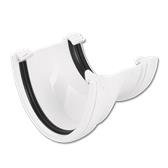 Hi-Cap Half-Round Gutter Adptr (White)