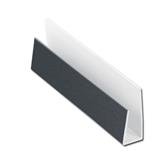 Hollow Soffit J-Trim Anthracite Grey Woodgrain