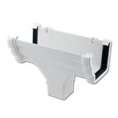 Ogee Gutter Run Outlet (White)