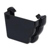 Ogee Gutter Stop End Ext LH (Black)