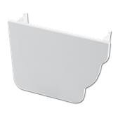 Ogee Gutter Stop End Int LH (White)