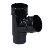 Round Downpipe Branch 112 Deg (Black)