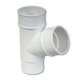 Round Downpipe Branch 112 Deg (White)