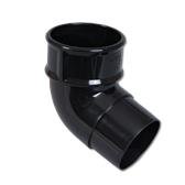 Round Downpipe Offset Bend 112 Deg (Black)