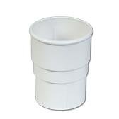 Round Downpipe Socket (White)