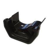 Square Cast Iron Ogee RH Gutter Adptr (Black)