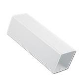 Square Downpipe 2.5 Mtr (White)