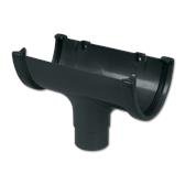 Hi-Cap Gutter Run Outlet Anthracite Grey