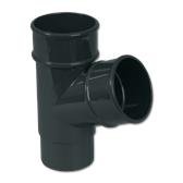 Round Downpipe Branch 112° Anthracite Grey